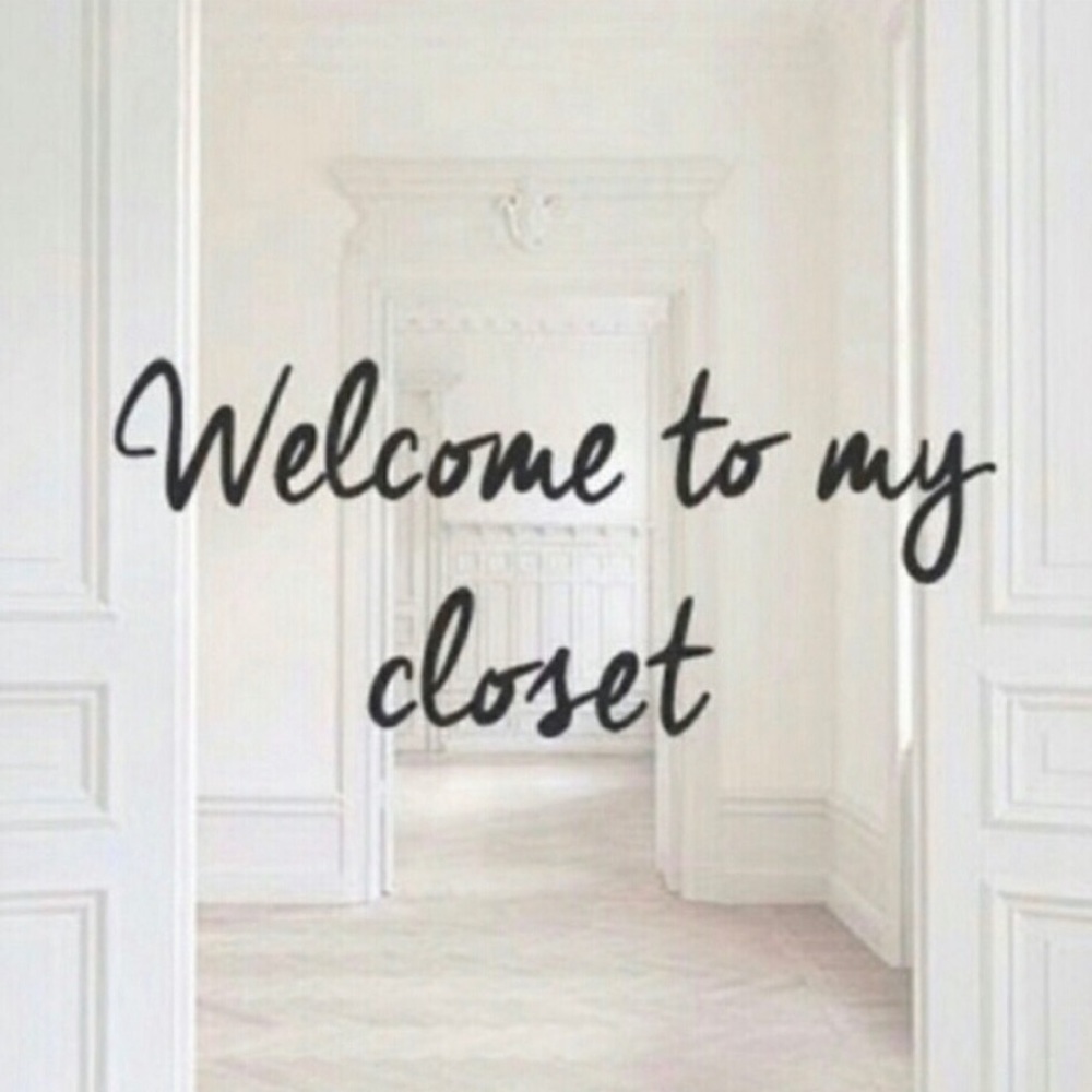Welcome to my closet!
